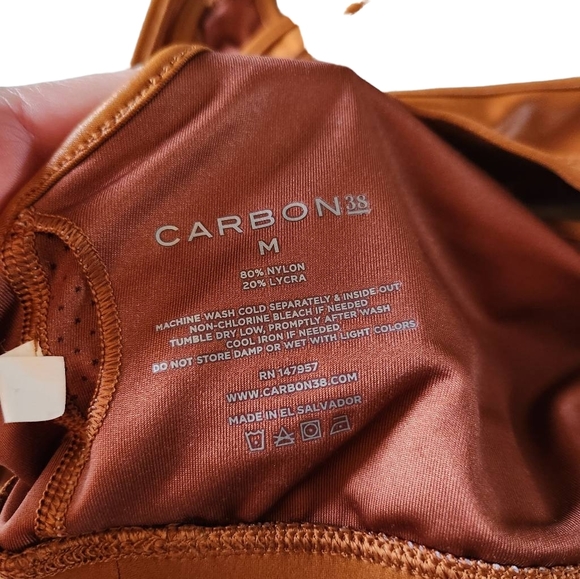 Carbon38 Action Bra 2.0 Takara Shine Athletic Sports Bra Medium - Picture 7 of 8